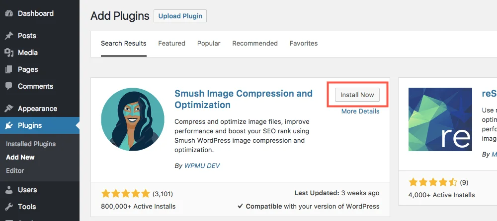 How to install smush pro